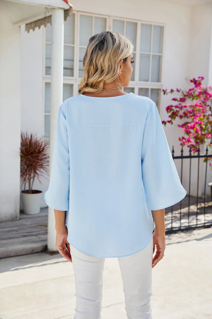 Sophie™ - Bluse med V-hals