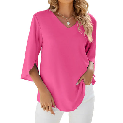 Sophie™ - Bluse med V-hals